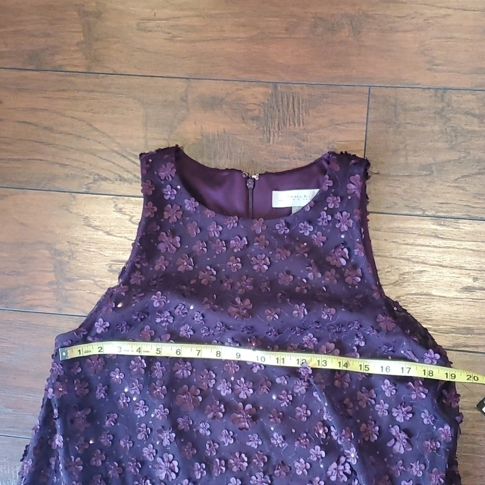 NWT Tahari Floral floral dress sz 12 - Picture 6 of 10